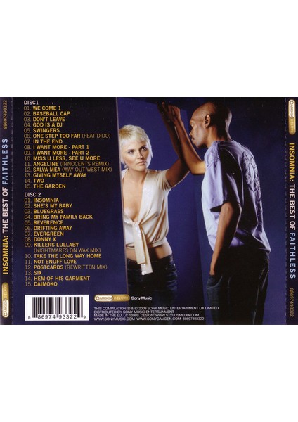 Faithless ‎– Insomnia: The Best Of Faithless (2 CD) fiyatları