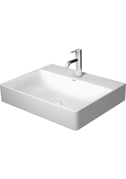 Durasquare Duraceram Batarya Banklı Çanak Lavabo 60 x 47 cm