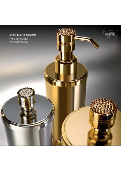 Star Light Sıvı Sabunluk Swarovski Beyaz Kristal Krom fiyatları