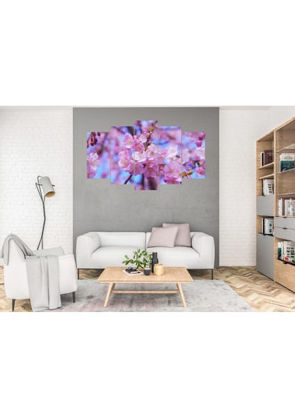 5 Parça Dekoratif MDF Tablo Uv Baskı