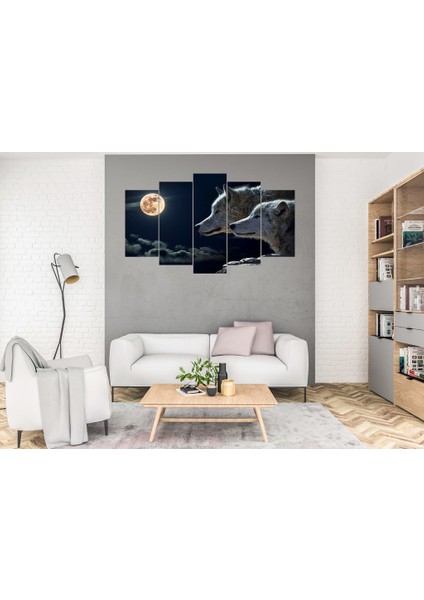 5 Parça Dekoratif MDF Tablo Uv Baskı