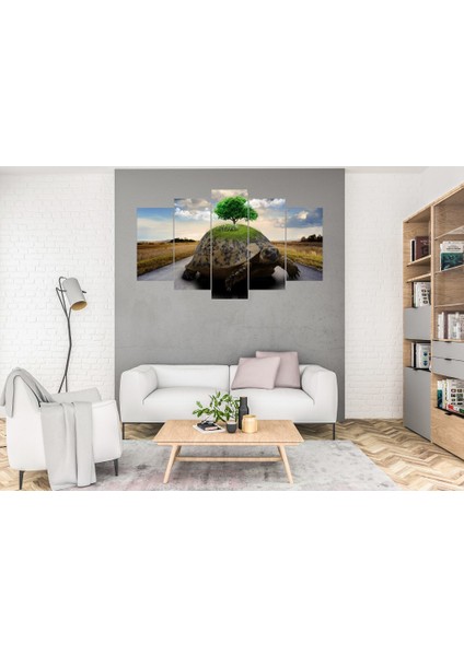 5 Parça Dekoratif MDF Tablo Uv Baskı