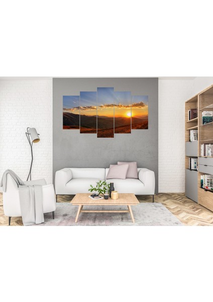 5 Parça Dekoratif MDF Tablo Uv Baskı