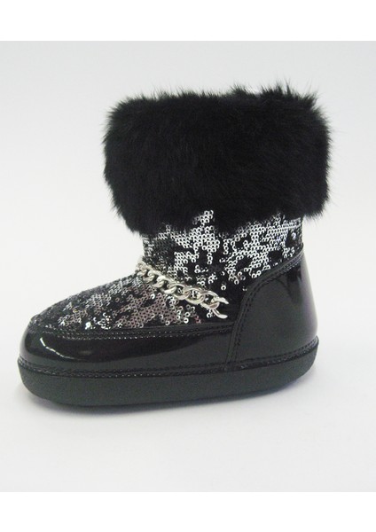 Baby Aftersmpr.916_Blkslv Black/Silver Kar Çizmesi - Apre Ski Çocuk 23