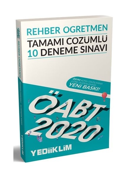 2020 KPSS ÖABT Rehber Öğretmen Tamamı Çözümlü 10 Deneme Sınavı