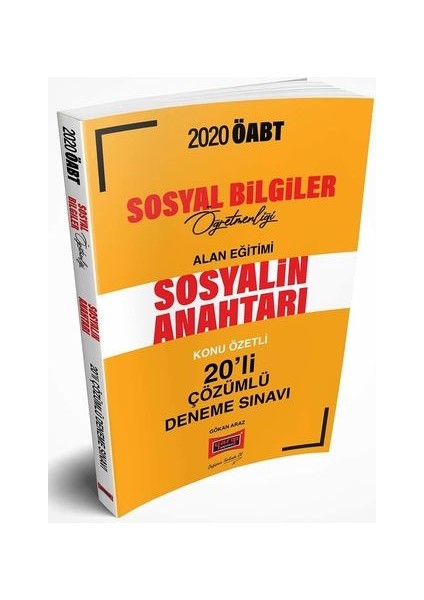 2020 ÖABT Sosyal Bilgiler Öğretmenliği Alan Eğitimi Konu Özetli 20'Li Çözümlü Deneme Sınavı