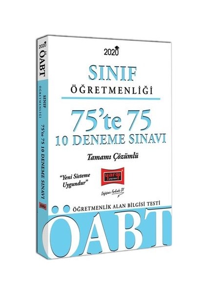 2020 ÖABT Sınıf Öğretmenliği 75’te 75 Tamamı Çözümlü 10 Deneme Sınavı