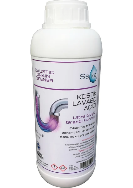 Kostik Lavabo Gider Boru Açıcı 1 kg