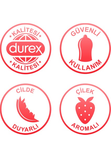 Aşk Paketi - Yakın Hisset 20LI Prezervatif, Çilek 50 ml , Little Devil Titreşimli Halka