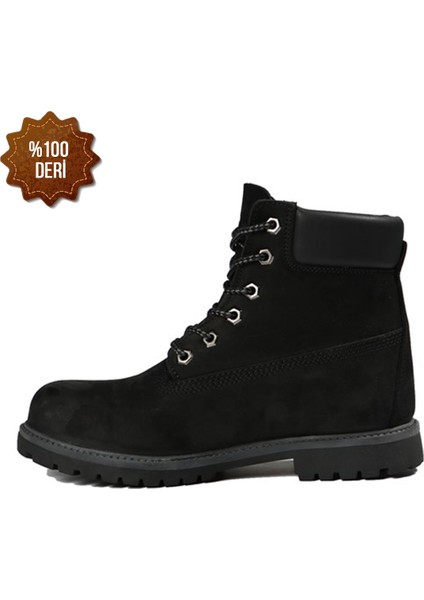 Siyah Nubuk Unisex Bot 101 1101-G fırsatları