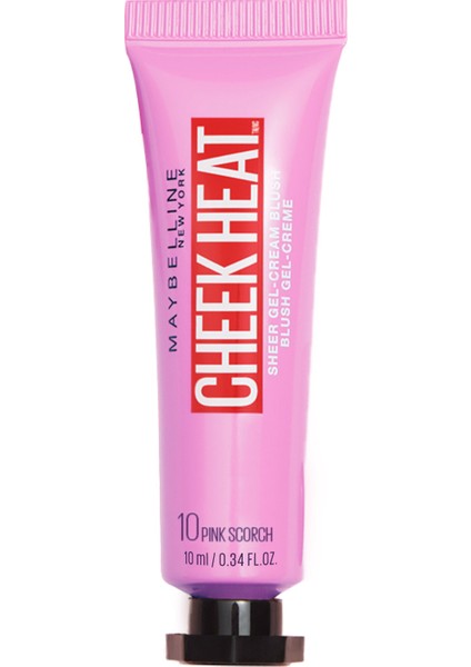 Maybelline New York Cheek Heat Likit Allık - 10 Scorch - Pembe