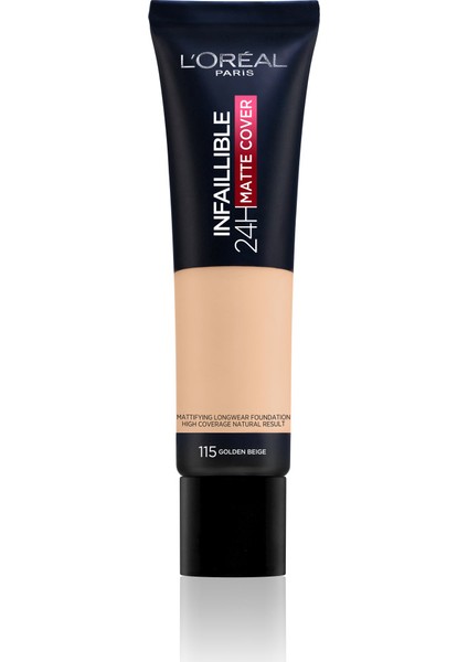 Loreal Paris Infaillible 24H Mat Fondöten -115 Golden Beige