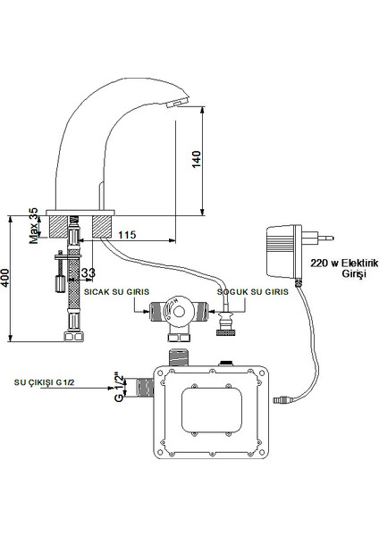 Elite Fotoselli Lavabo Bataryası Altın 510528 fiyatları