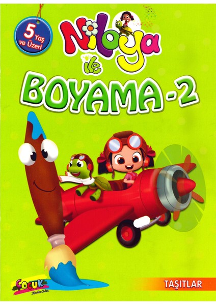 Niloya 5 Yaş 20 x 28 8 Yaprak Renkli Boyama Kitabı -2