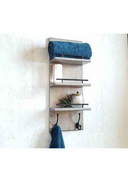 Ahşap Banyo Askılık ve Havluluk