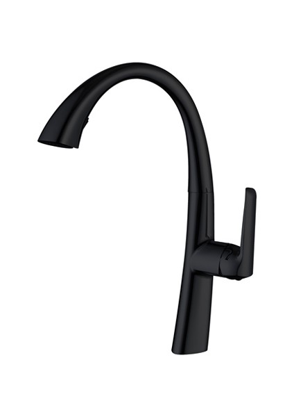 Energy Spiralli Eviye Bataryası Siyah 891921B Gizli Spiralli Lavabo Bataryası
