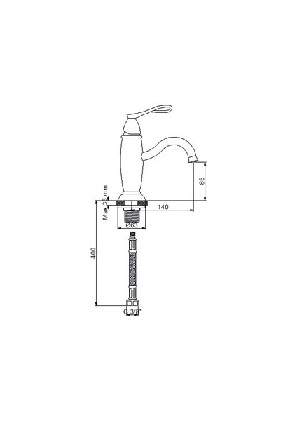 Golden Lavabo Bataryası Altın 951521