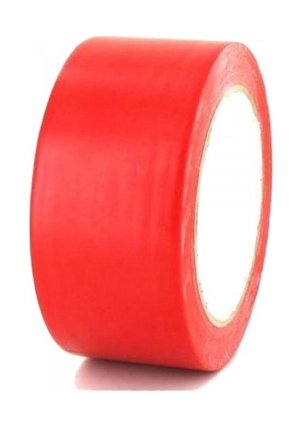 Yer Işaretleme Yer Bandı Pvc Vinil Bant 50 mm x 33 m Kırmızı