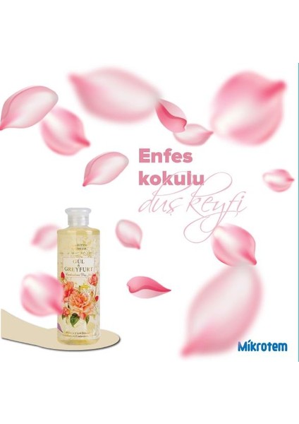 Mikroterm Mikrotem Vücut Şampuanı Gül ve Greyfurt Ferahlığı 500 ml