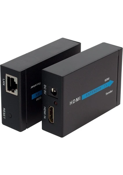 HDMI To Cat5-Cat6 Extender 60 Metre Uzatıcı