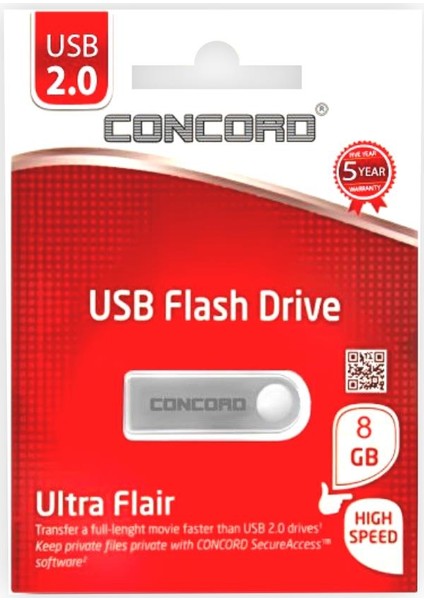 8GB Metal  2.0  Flash Bellek C-U8