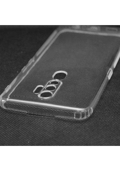 Case Street Oppo A9 2020 Kılıf Kamera Korumalı Şeffaf Silikon