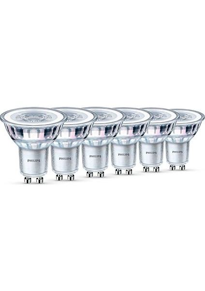 Corepro Ledspot 4-50W GU10 840 36D Dimmable 4000K Kirik Beyaz LED Ampul 10'lu