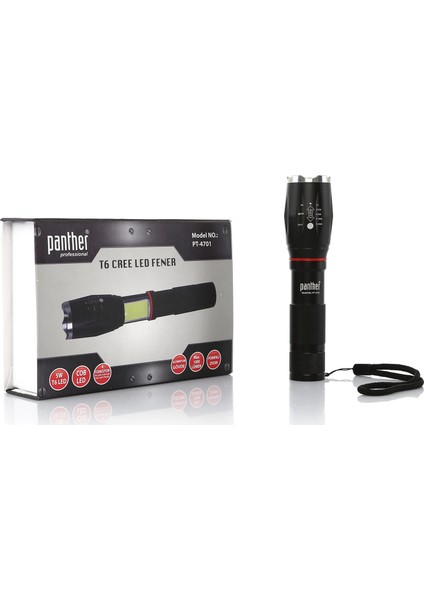 PT-4701 Şarjlı Fener Şarj Cihazsız modelleri