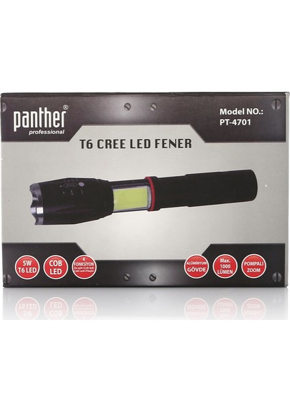 PT-4701 Şarjlı Fener Şarj Cihazsız fırsatları
