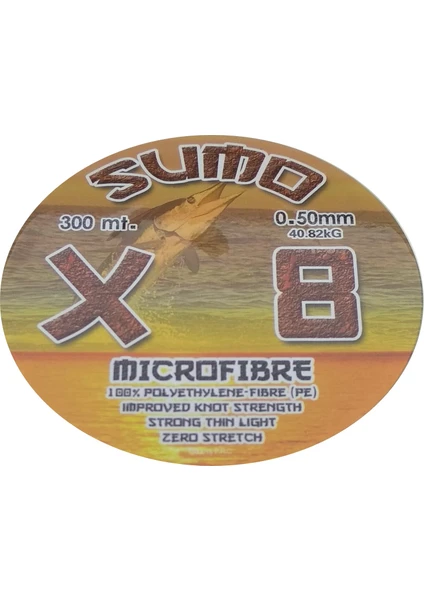 Effe Sumo X8 Mikro Fiber Ip Misina 300M 0.50MM Çekeri 40.82KG