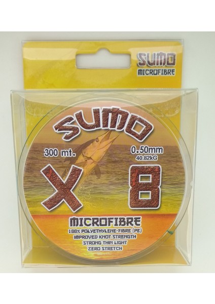 Effe Sumo X8 Mikro Fiber Ip Misina 300M 0.50MM Çekeri 40.82KG