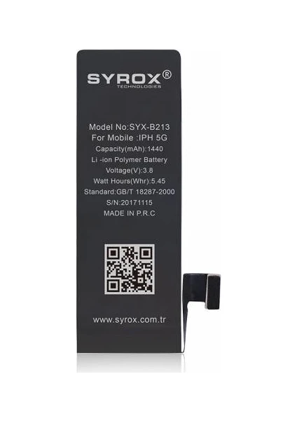 Apple iPhone 5G 1560 mAh Batarya SYX-B213