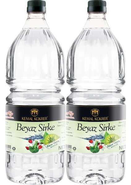 Kemal Kükrer Beyaz Sirke Aloe Vera 2 lt 2'li