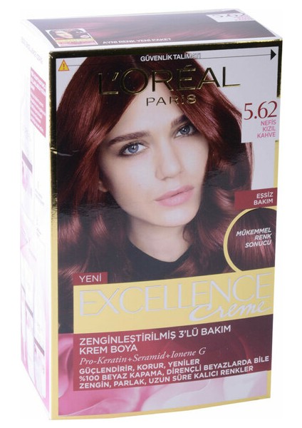 L'oreal Paris 5.62 Kızıl Kahve Saç Boyası
