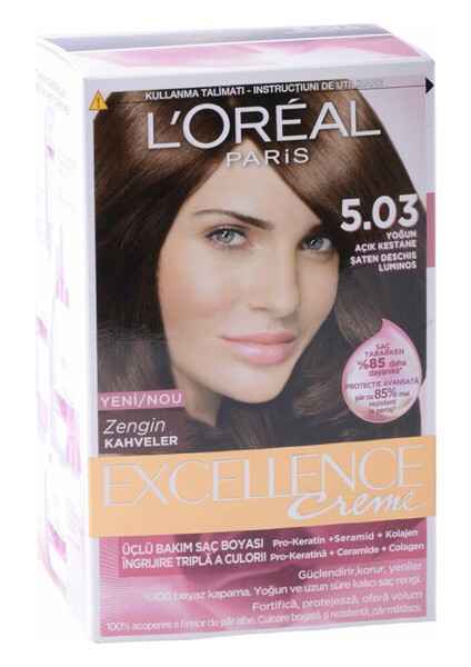 L'oreal Paris 5/03 Yoğun Açık Kestane Saç Boyası