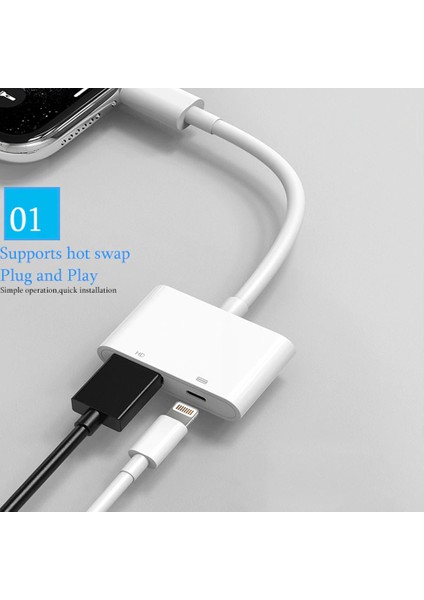 2in1 Lightning to HDMI Lightning Çevirici Adaptör