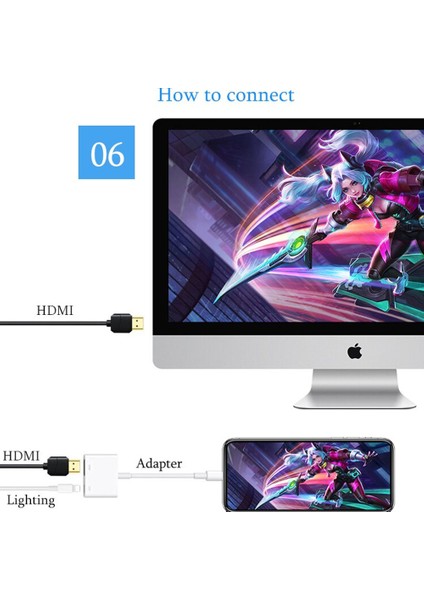 2in1 Lightning to HDMI Lightning Çevirici Adaptör