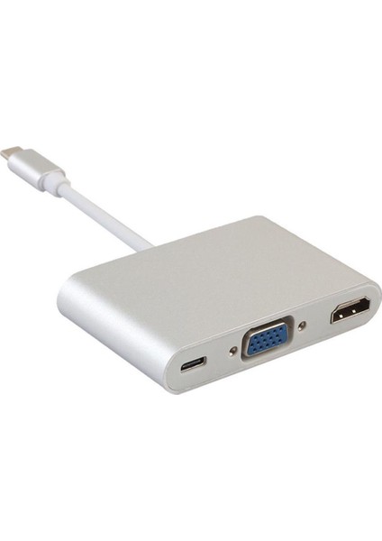 Type-C to HDMI VGA Type-C Çevirici Adaptör