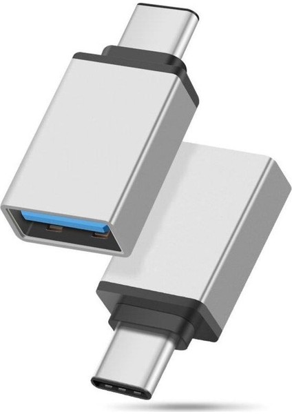 USB Dişi To Type-C Erkek Dönüştürücü Otg Çevirici Adaptör Metal