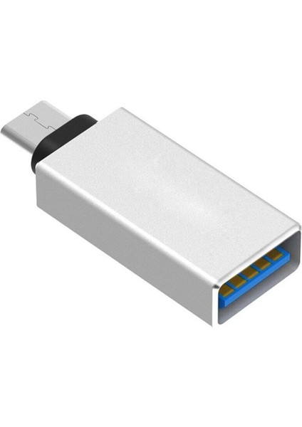 USB Dişi To Type-C Erkek Dönüştürücü Otg Çevirici Adaptör Metal