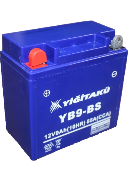 Yiğit Akü Motorsiklet Aküsü 12 V 9 Ah Yb9