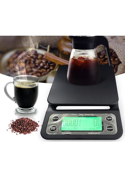 V60 Zaman Ayarlı Barista Hassas Kahve Tartısı - V60 Drıp Tımer Scale