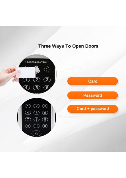 RFID Okuyucu Şifreli Geçiş Kapı Göstergeç Sistemi 10 Proximity Kart ve 10 Manyetik Anahtarlık