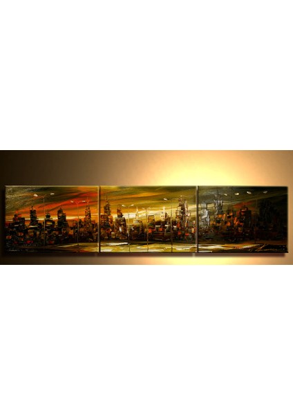 The Night City Yağlıboya Tablo