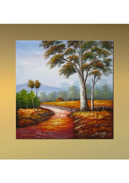 Village Road Yağlıboya Tablo