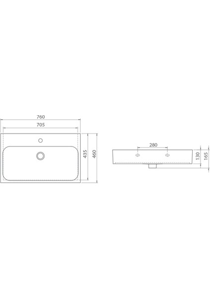 Cerastyle Pinto Lavabo 75 cm fırsatları