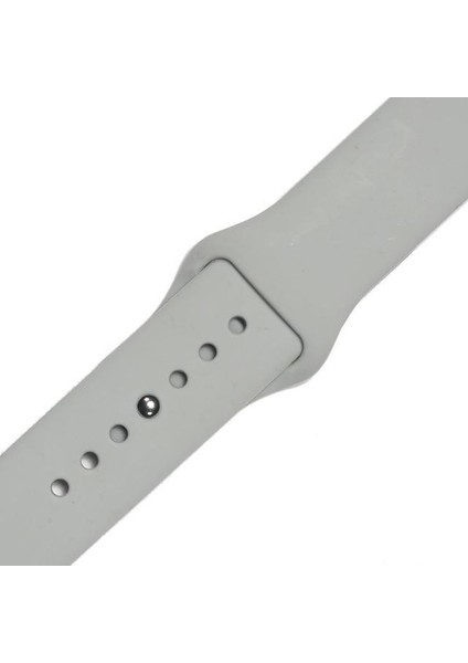 Apple Watch Uyumlu İçin 40 mm Large Beden(L SIZE) Silikon Kordon Gri