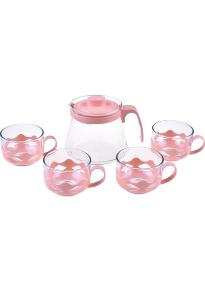 Guardo 5 Parça Çay Seti 600 ml Turuncu