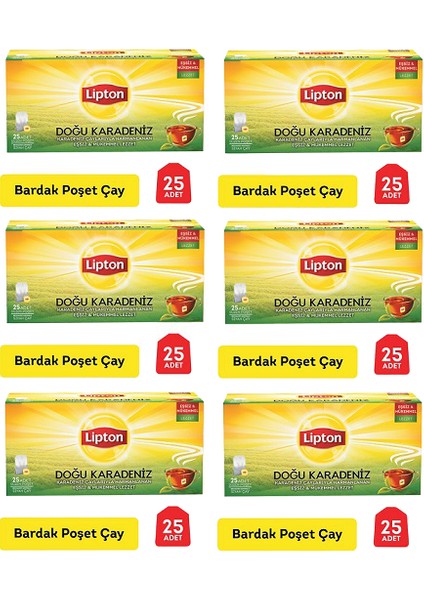 Bardak Poşet Çay Doğu Karadeniz 25'li 6'lı Set