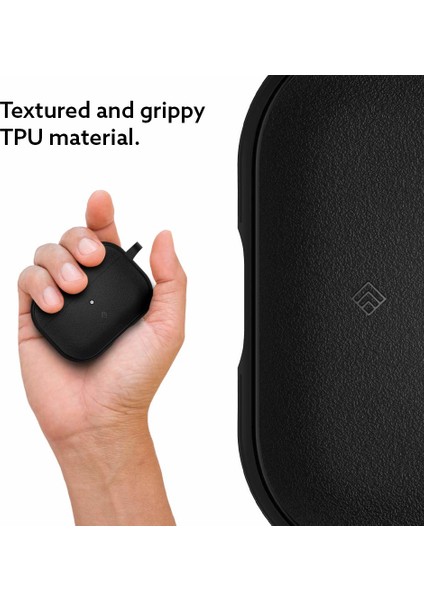 Caseology AirPods Pro (1. nesil) Kılıf Vault Matte Black - ACS00589